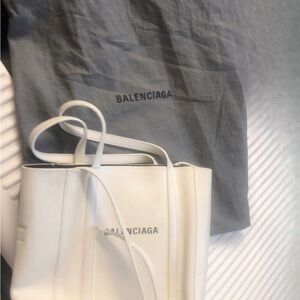 BALENCIAGA XS MINI TOTE IN WHITE